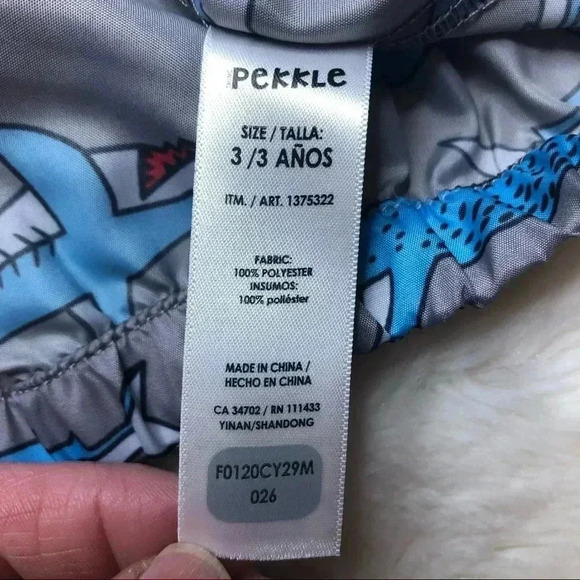 Pekkle Shark Jacket Grey & Blue Size 3T - Picture 8 of 16